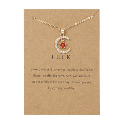 Birthstone Star Pendant Necklace - December Edition