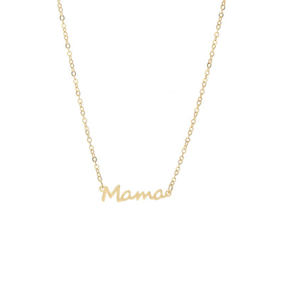 Casual Simple Style Letter Pendant Alloy Necklace for Women