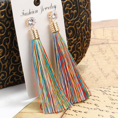 Bohemian Long Tassel Earrings Fashion Jewelry 2022 Trendy Statement Ear Accessories