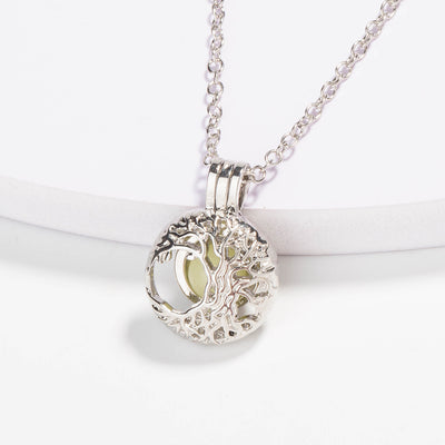 Luminous Tree of Life Glow-in-the-Dark Pendant Necklace