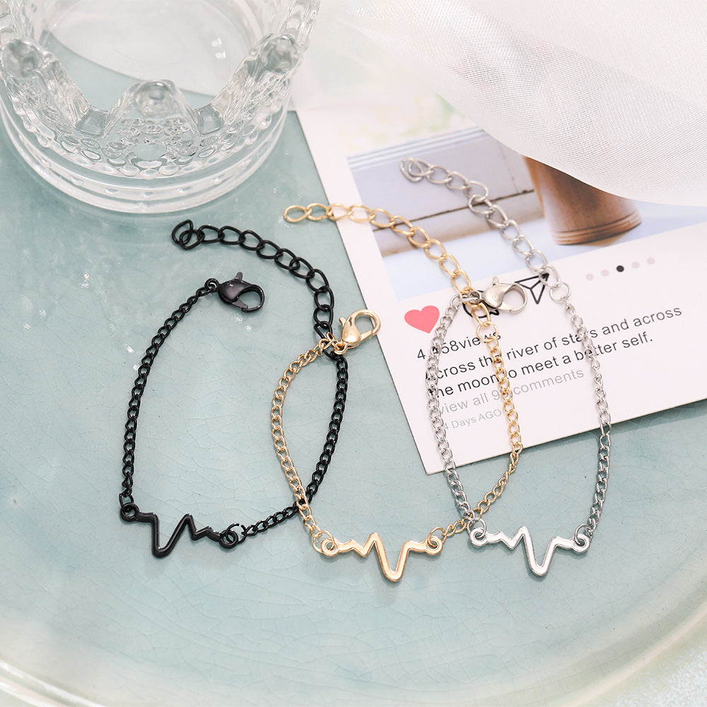 Simple Lightning Wave Fashion Bracelet for Women