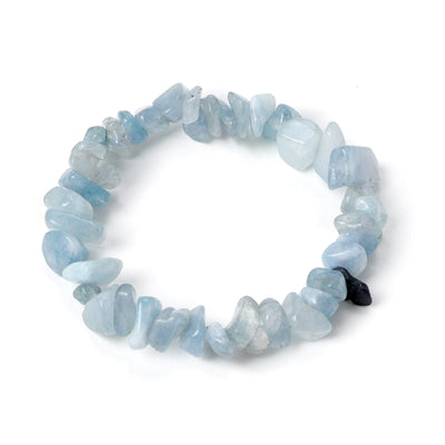 Irregular Stone Beaded Bracelet with Multicolor Natural Crystal Beads