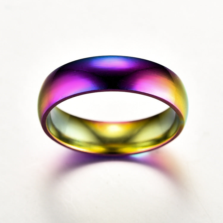 Stainless Steel Enamel Scarf Ring and Colorful Triple Loop Scarf Holder