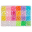 Acrylic Letter and Heart Beads DIY Kit - 24 Colorful Compartments