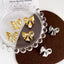 14K Gold Plated Bow Knot Earrings with S925 Silver Studs