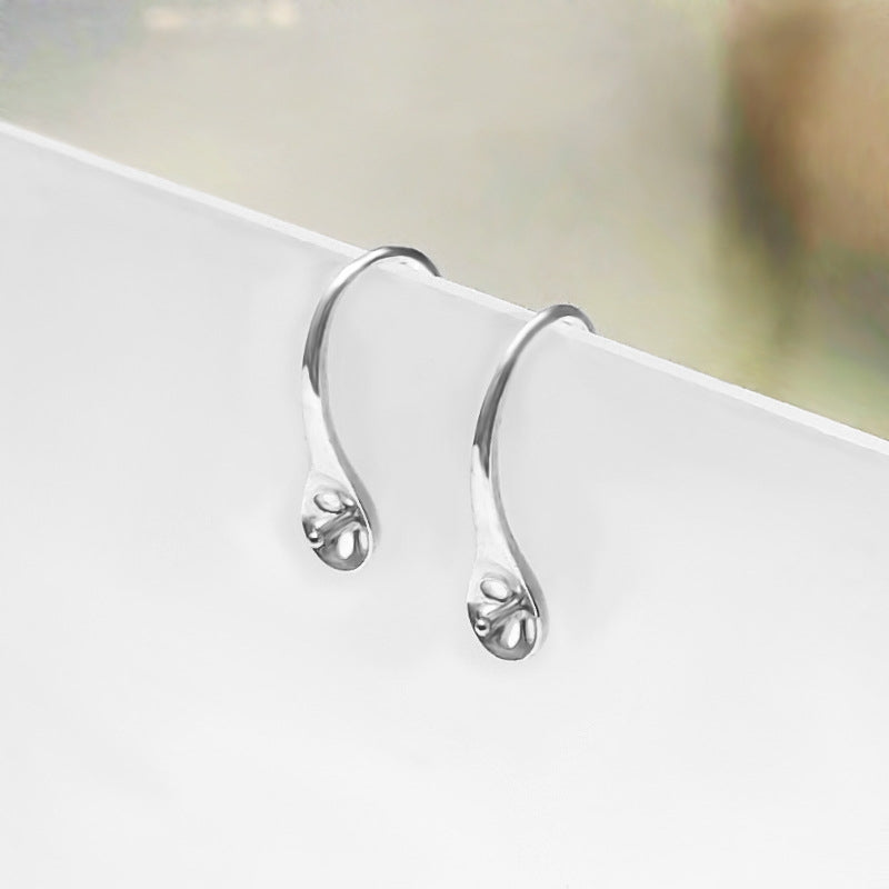 Sterling Silver 5mm Earring Findings for DIY Jewelry