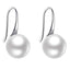 Sterling Silver Pearl Agate Hook Earrings