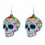 1 Pair Classic Skull Acrylic Drop Earrings - Punk Style