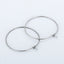 "Minimalist Stainless Steel Round Hoop Earrings for Women - DIY Jewelry Accessories with Pendant Option"