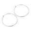 "Minimalist Stainless Steel Round Hoop Earrings for Women - DIY Jewelry Accessories with Pendant Option"