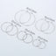 "Minimalist Stainless Steel Round Hoop Earrings for Women - DIY Jewelry Accessories with Pendant Option"