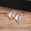 1 Pair Simple Style Solid Color Polished 201 Stainless Steel Black Hoop Earrings for Men