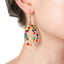 Bohemian Geometric Crystal Beaded Drop Earrings