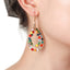 Bohemian Geometric Crystal Beaded Drop Earrings