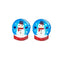 1 Pair Christmas Cartoon Santa Claus and Elk Wood Ear Studs