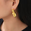 1 Pair Bohemian Water Droplet 18K Gold Plated Copper Earrings