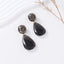 1 Pair Vintage Geometric Water Droplet Resin Enamel Drop Earrings