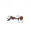 1 Pair Casual Coconut Resin Pearl Drop Earrings