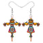 1 Pair Casual Geometric Acrylic Pumpkin Drop Earrings for Halloween