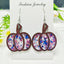 1 Pair Halloween Pumpkin Acrylic Geometric Drop Earrings for Women