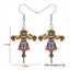 1 Pair Casual Geometric Acrylic Pumpkin Drop Earrings for Halloween