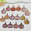 1 Pair Halloween Pumpkin Acrylic Geometric Drop Earrings for Women