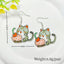 1 Pair Casual Simple Style Acrylic Cat and Animal Drop Earrings