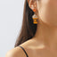 Casual Pumpkin Ghost Beaded Acrylic PU Leather Halloween Drop Earrings