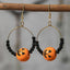 1 Pair Casual Simple Style Pumpkin Spider Spider Web Wood Drop Earrings