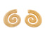 1 Pair Geometric Wing Shell Titanium Steel 18K Gold Plated Ear Studs