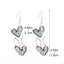 1 Pair Classic Sports Series Heart Shape Acrylic Drop Earrings