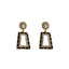 Classic Heart Shape Inlay Alloy Drop Earrings with Pearl and Rhinestone Detailing