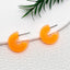 1 Pair Cute C Shape Acrylic Candy Color Earrings