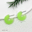 1 Pair Cute C Shape Acrylic Candy Color Earrings