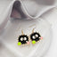 1 Pair Cute Cartoon No-Face Ghost Enamel Alloy Drop Earrings