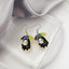 1 Pair Cute Cartoon No-Face Ghost Enamel Alloy Drop Earrings