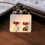 1 Pair Cute Christmas Tree Snowflake Reindeer Santa Alloy Drop Earrings