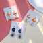 1 Pair Cute Halloween Moon & Pumpkin Polymer Clay Drop Earrings