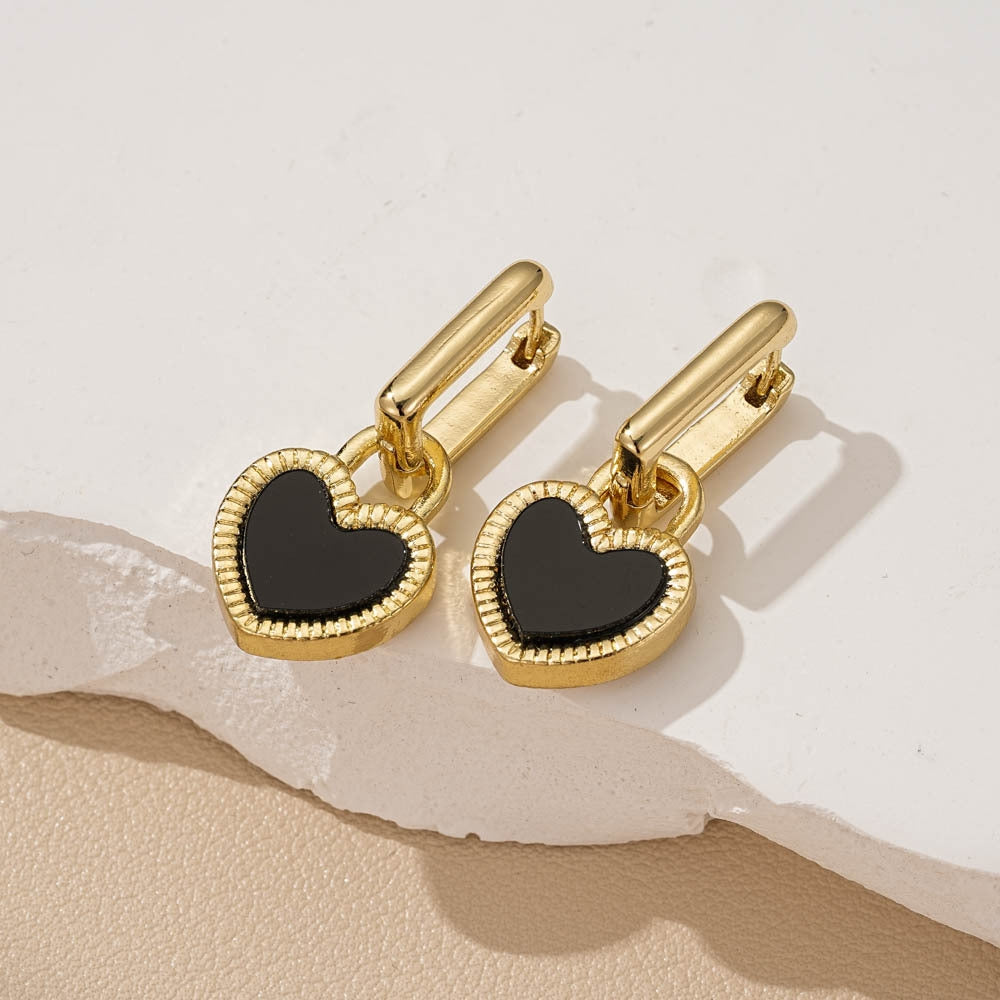 Vintage Sweetheart Bow Knot Acrylic Drop Earrings