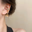 Elegant Bow Knot Diamond Ear Cuffs - Versatile Alloy Ear Clips