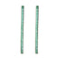 Elegant Color Block Glass Inlay Gold Plated Drop Earrings