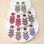 Elegant Zinc Alloy Glass Inlay Tassel Earrings