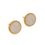 Elegant Geometric 18k Gold Plated Stainless Steel Round Earrings