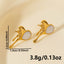 Elegant Heart Shape Stainless Steel Earrings - Chic and Versatile Ear Studs