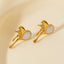 Elegant Heart Shape Stainless Steel Earrings - Chic and Versatile Ear Studs