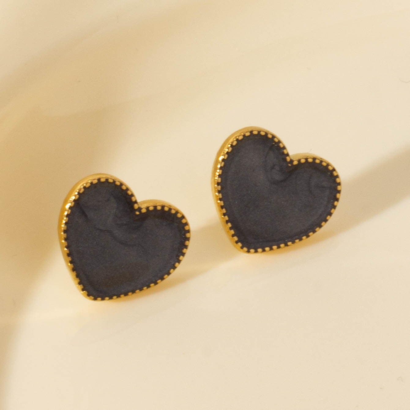 1 Pair Elegant Heart Shape 304 Stainless Steel Ear Studs