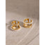 Elegant C Shape Stainless Steel Pearl Rhinestone Ear Cuffs