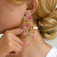 Elegant Retro Tassel Zinc Alloy Rhinestone Layered Chain Drop Earrings