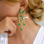 Elegant Retro Tassel Zinc Alloy Rhinestone Layered Chain Drop Earrings