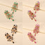 Elegant Retro Tassel Zinc Alloy Rhinestone Layered Chain Drop Earrings